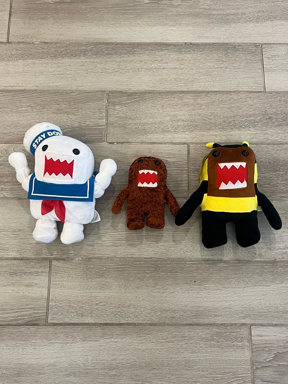 Domo Plush Lot of 3 Ghostbusters Bee & Classic Brown 7" 10" Stuffed Plush Dolls